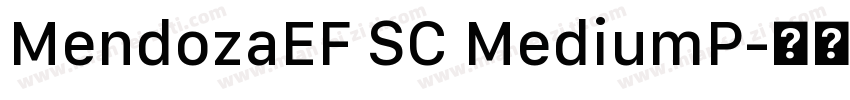 MendozaEF SC MediumP字体转换